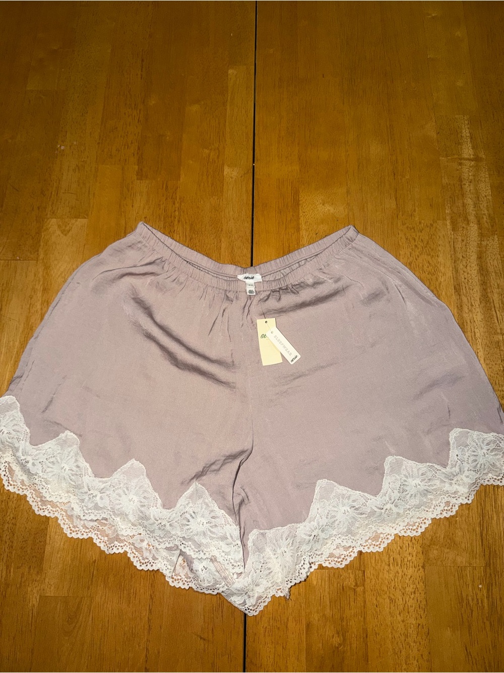 Aerie Lace-Trim Sleep Shorts